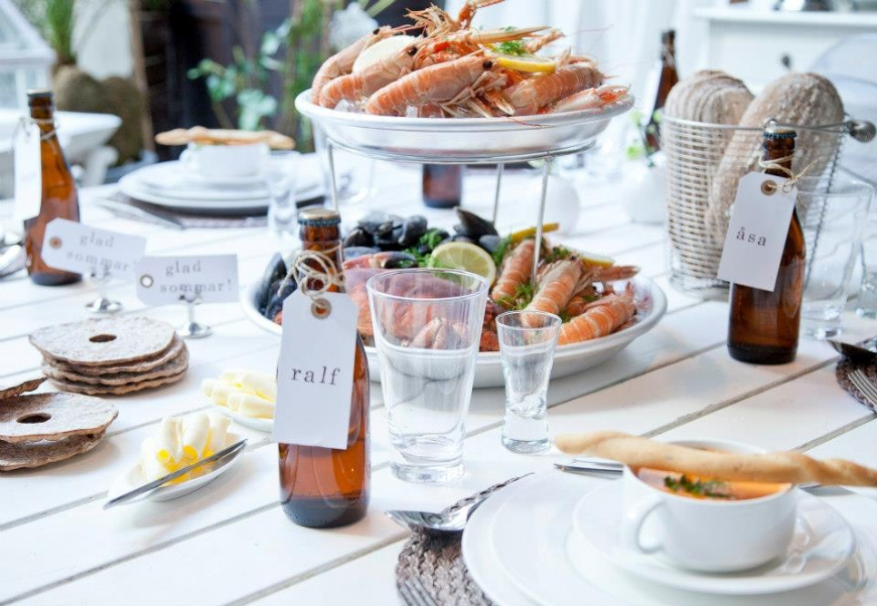 Meeresfrüchte-Präsenter aus Aluminium, gerade - Agnelli