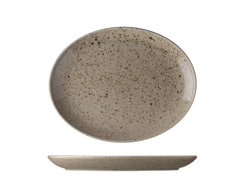 Oval plate, 28 cm, Lifestyle Natural - Lilien in the group Table setting / Plates, Bowls & Dishes / Plates at KitchenLab (1069-20385)