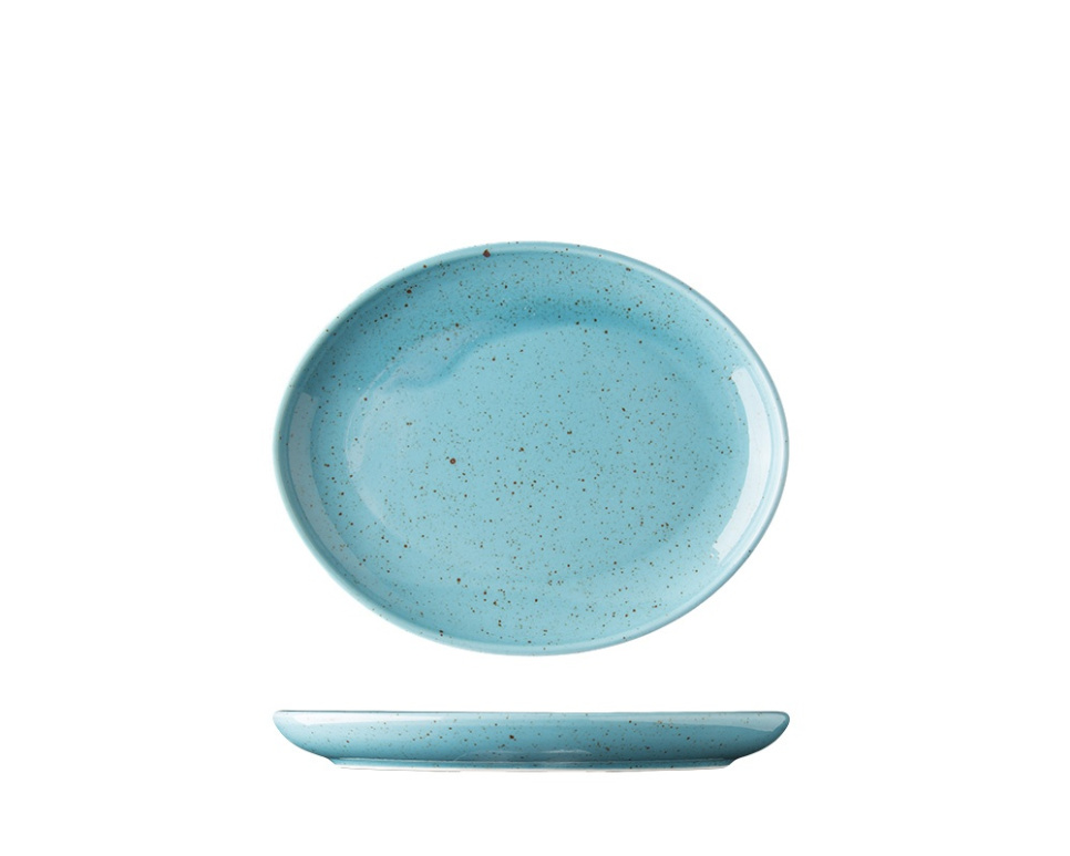 Oval plate, 20 cm, Lifestyle Arctic Blue - Lilien in the group Table setting / Plates, Bowls & Dishes / Plates at KitchenLab (1069-20405)