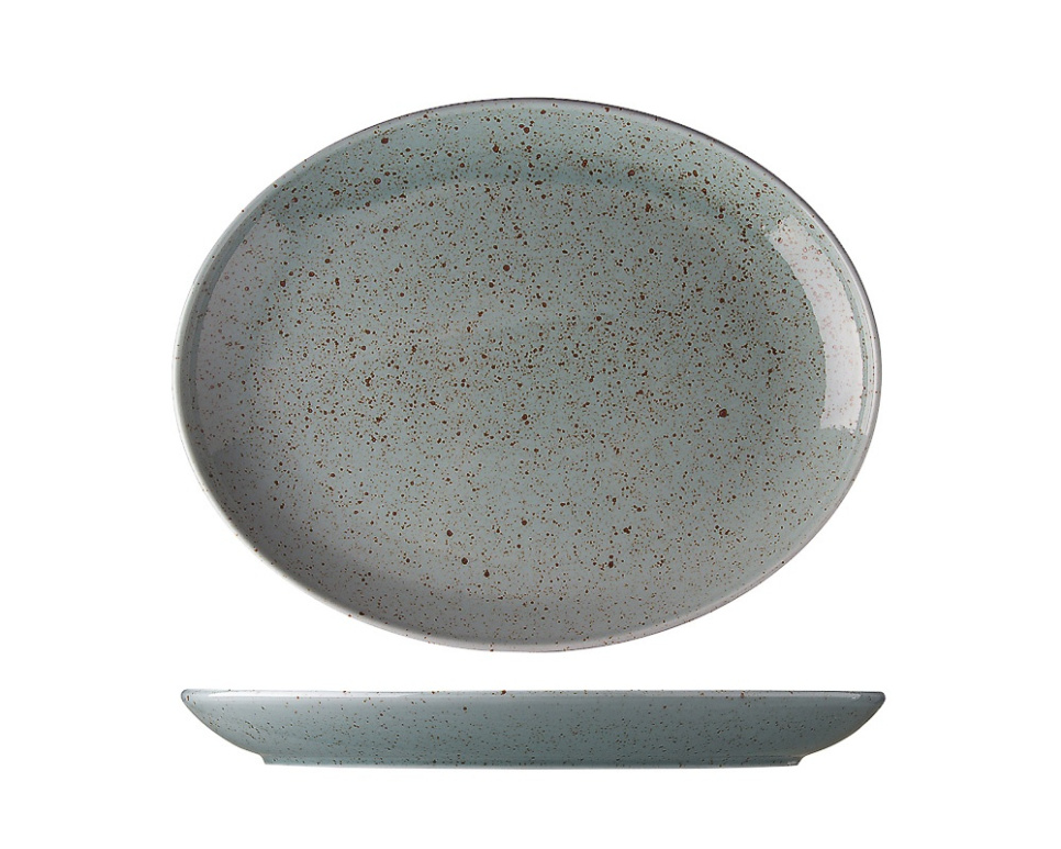 Oval plate, 32 cm, Lifestyle Rainforest - Lilien in the group Table setting / Plates, Bowls & Dishes / Plates at KitchenLab (1069-20417)