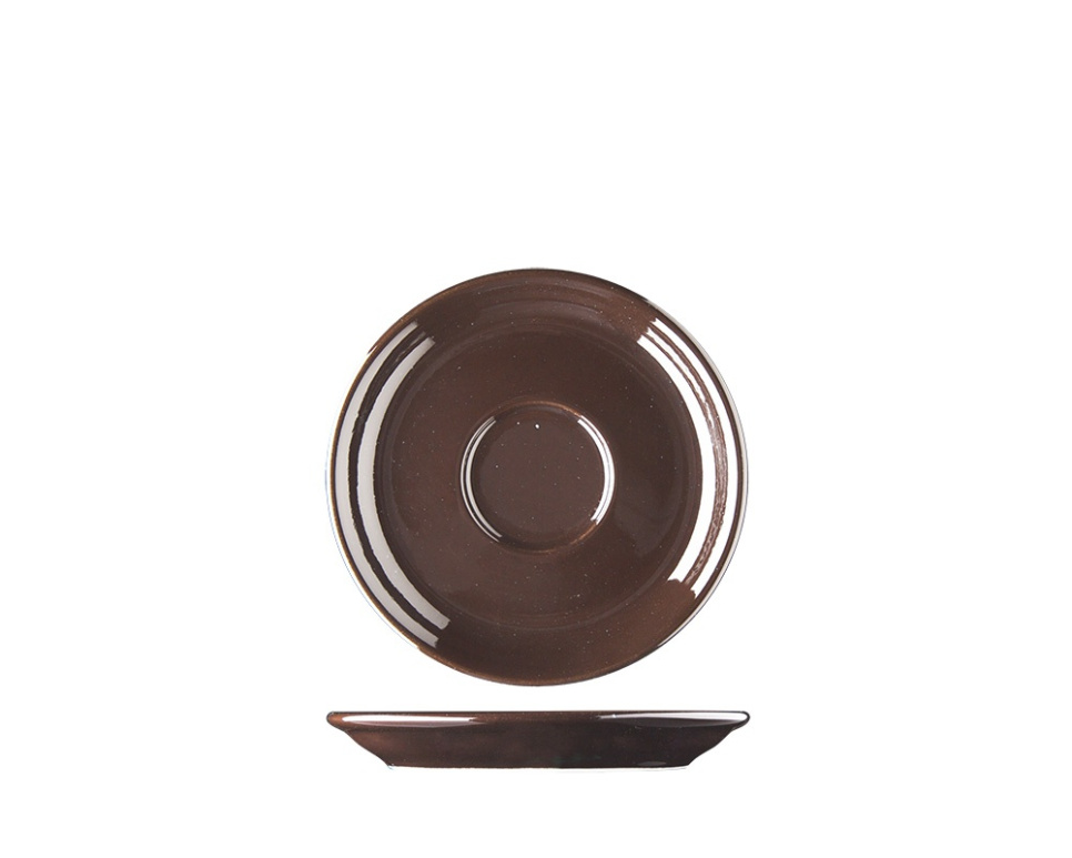 Espresso saucer, 12 cm, Lifestyle Ebony - Lilien in the group Table setting / Plates, Bowls & Dishes / Fat at KitchenLab (1069-20449)