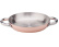Copper pan with induction base and stainless steel interior, 24cm, Two handles - Agnelli