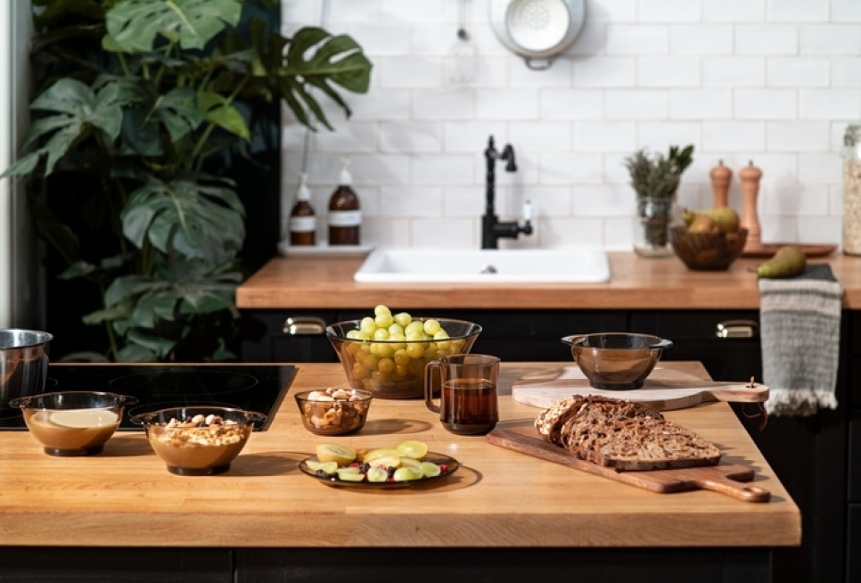 Bowl with handle 51 cl, Light Sepia - Duralex