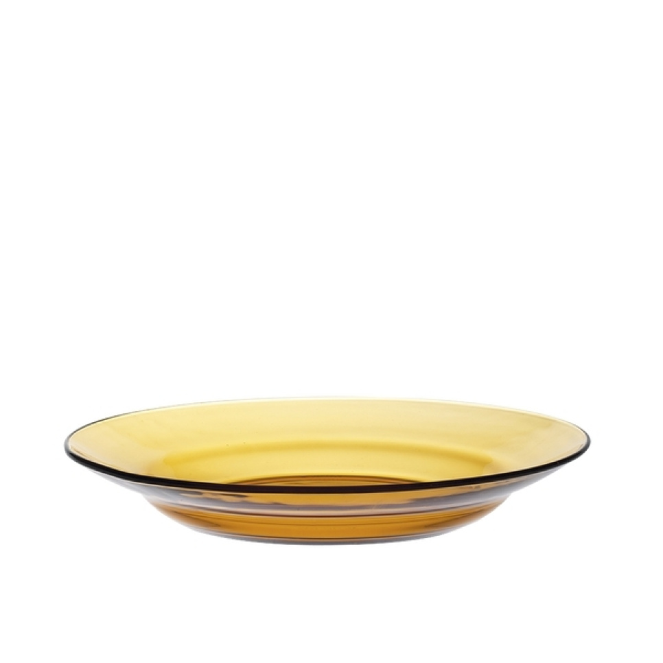 Deep Glass Plate 23 cm, Light Amber - Duralex in the group Table setting / Plates, Bowls & Dishes / Plates at KitchenLab (1069-29220)
