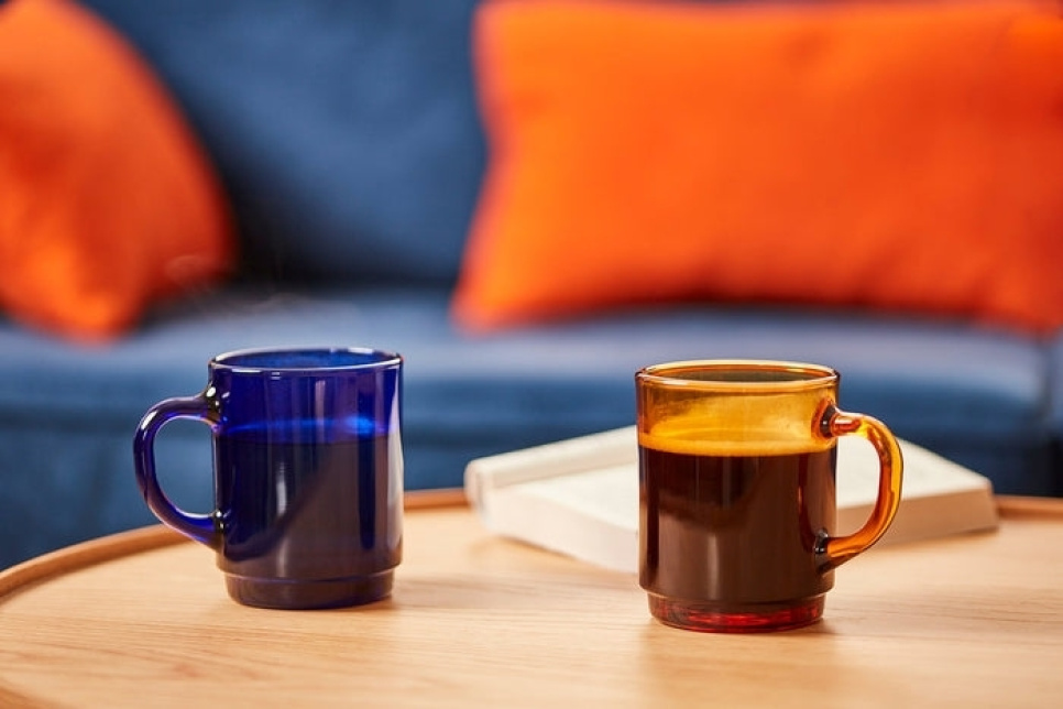 Glass mug 25 cl, Versailles Amber - Duralex