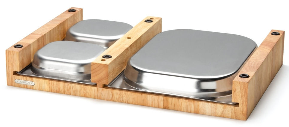 Chopping board with 3 trays, 48x32 cm - Continenta