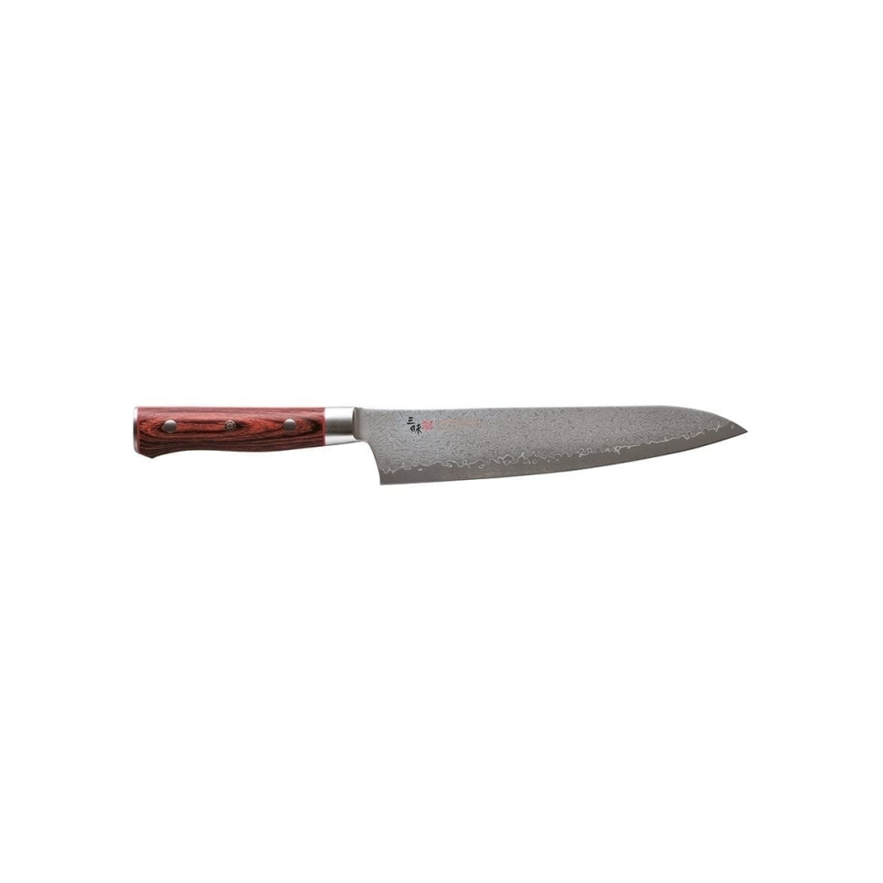 Gyuto, 21cm, Damascus Flame - Mcusta/Zanmai in the group Cooking / Kitchen knives / Chef\'s knives at KitchenLab (1070-17354)