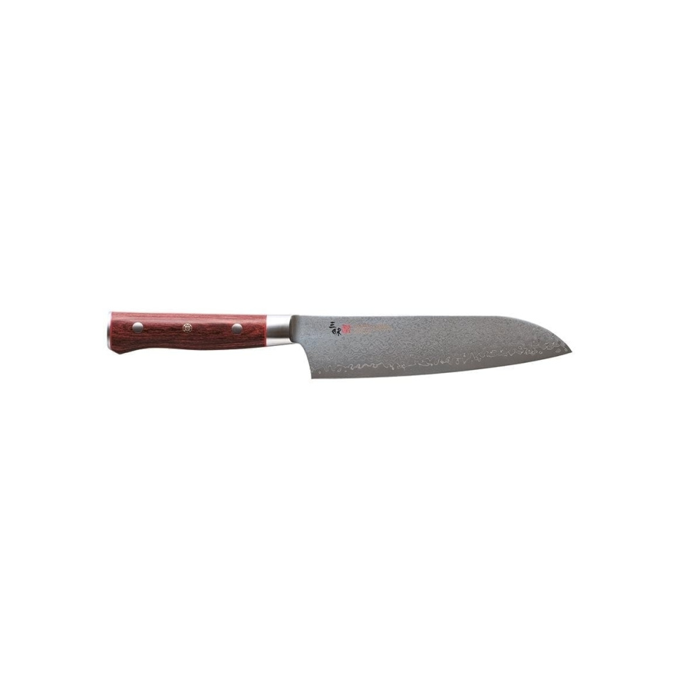 Santoku, 18cm, Flame Damascus - Mcusta/Zanmai in the group Cooking / Kitchen knives / Santoku knives at KitchenLab (1070-17360)