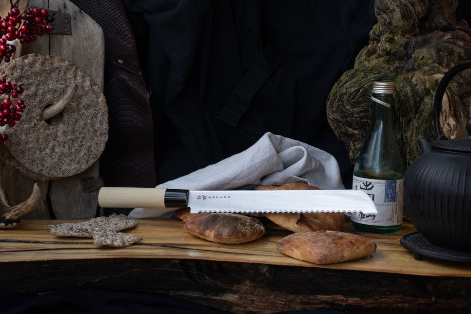 Bread knife, 20cm, Houcho - Satake