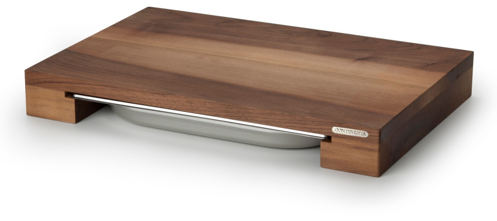 Chopping board with 1 draw, walnut - Continenta