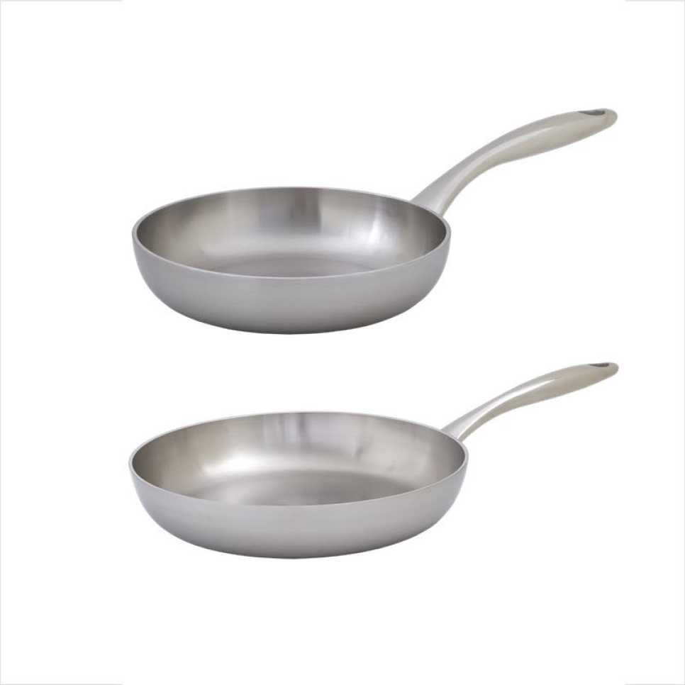  Stainless Frying Pan, Mathias Dahlgren - Culimat - 28 cm + 20 cm in the group Cooking / Frying pan / Frying pans at KitchenLab (1070-28097)