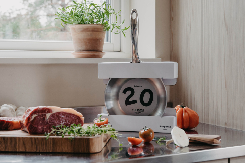  Stainless Frying Pan, Mathias Dahlgren - Culimat - 28 cm + 20 cm