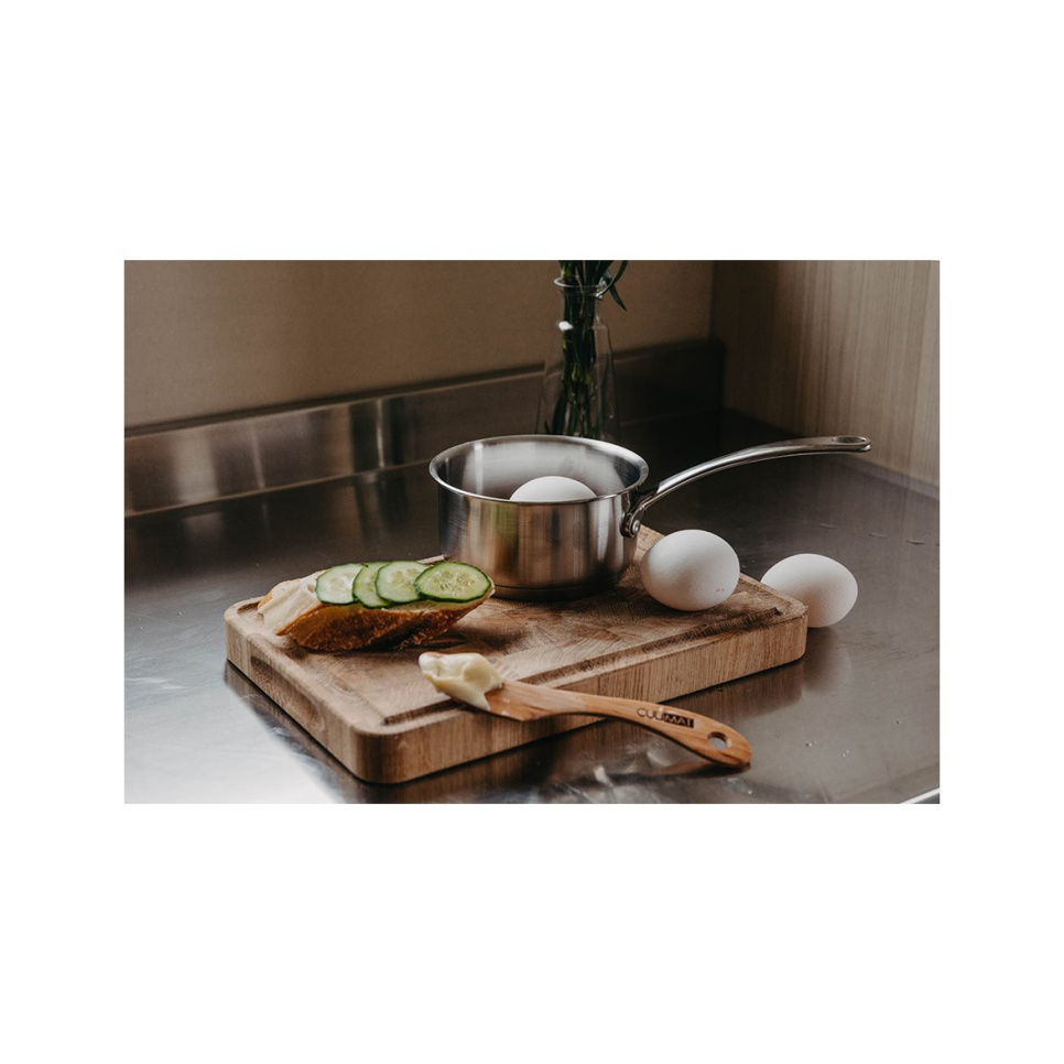 Oak wood cutting board with chute, 30x20x3 cm - Culimat