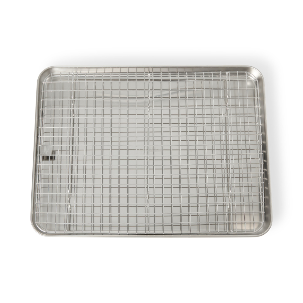 Gastro tray with rack, 40.5 x 40.5 cm, stainless steel – Culimat in the group Cooking / Oven dishes & Gastronorms / Baking trays & plates at KitchenLab (1070-33553)
