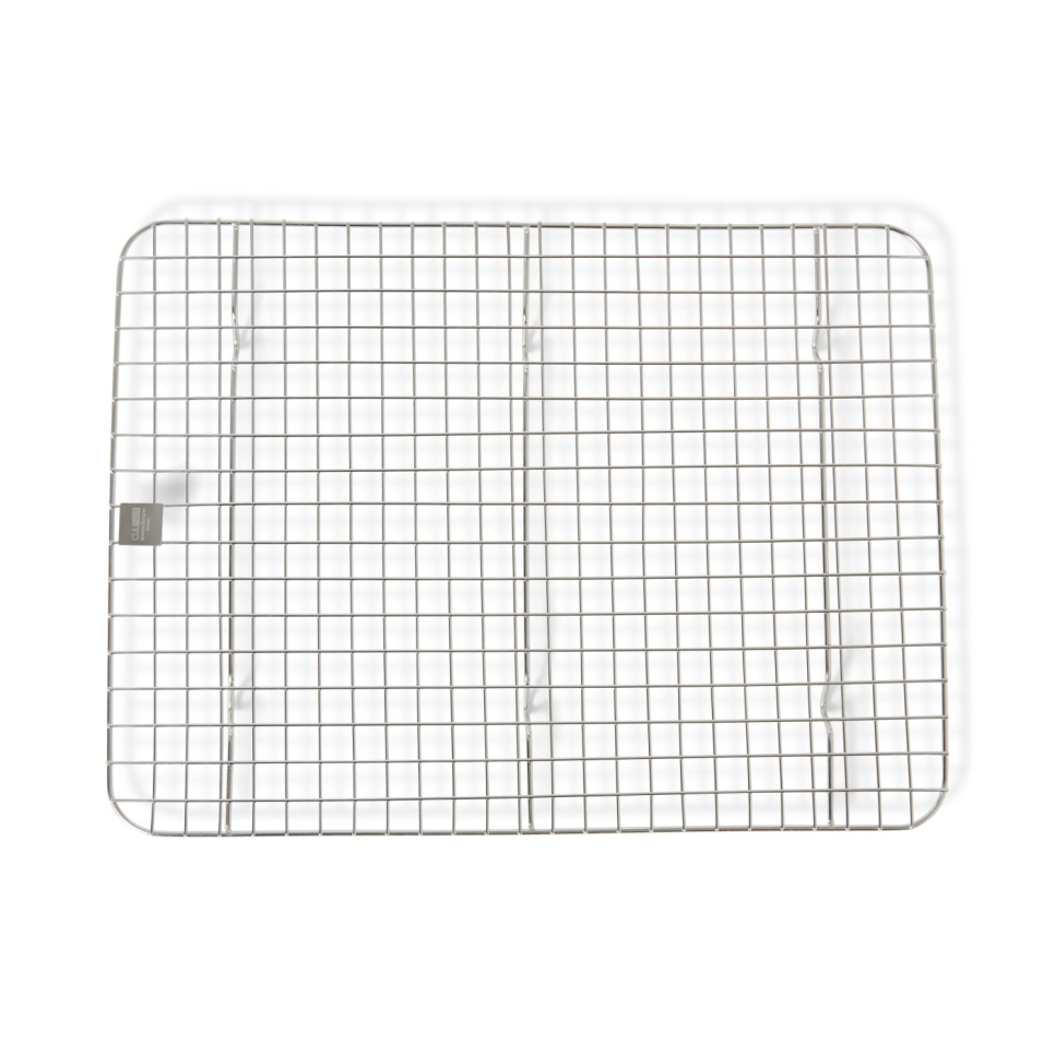 Gastro tray with rack, 40.5 x 40.5 cm, stainless steel – Culimat