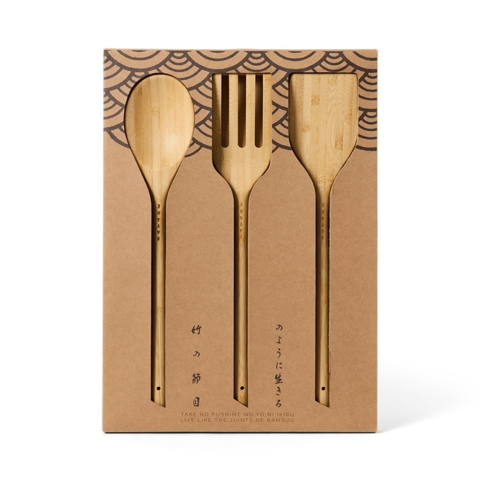 Bamboo Utensil Set, 3 Pieces - Satake in the group Cooking / Kitchen utensils / Ladles & spoons at KitchenLab (1070-33619)
