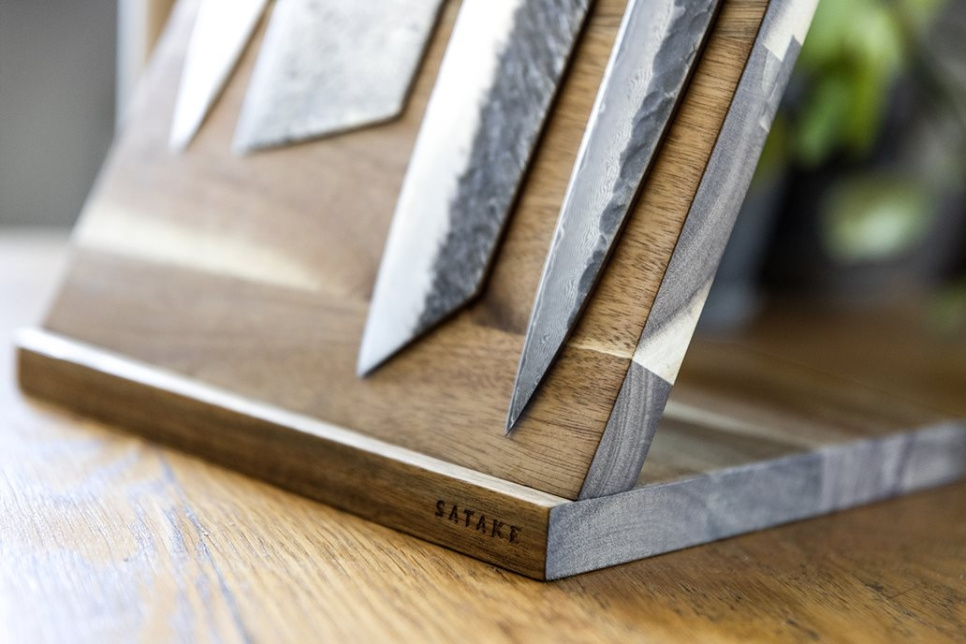 Magnetic Knife Stand, Acacia - Satake