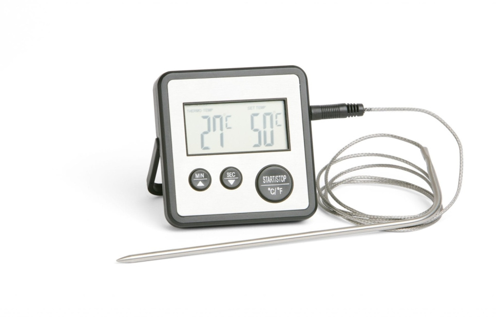 Digitales Bratthermometer mit Timer in der Gruppe Kochen / Messen & Prüfen / Küchenthermometer / Sondenthermometer bei The Kitchen Lab (1071-10715)