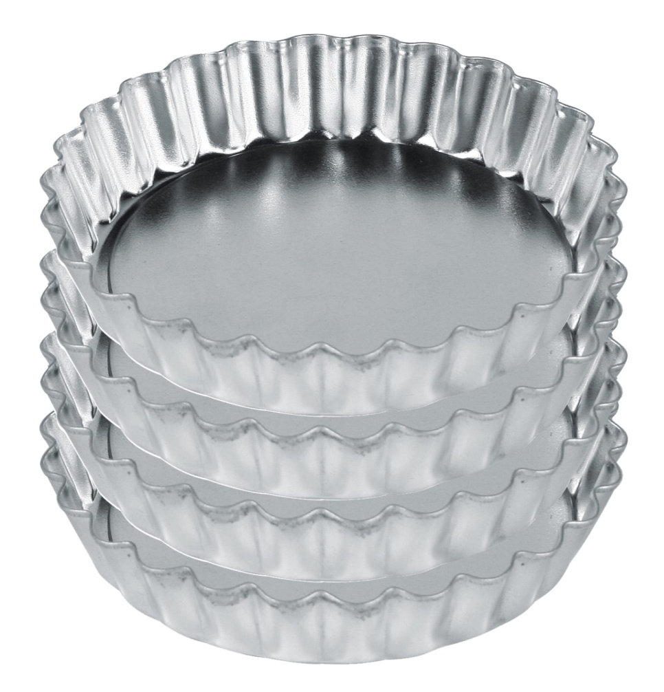 Small pie tins in tin, 4-pack in the group Baking / Baking moulds / Pie dish at KitchenLab (1071-10718)