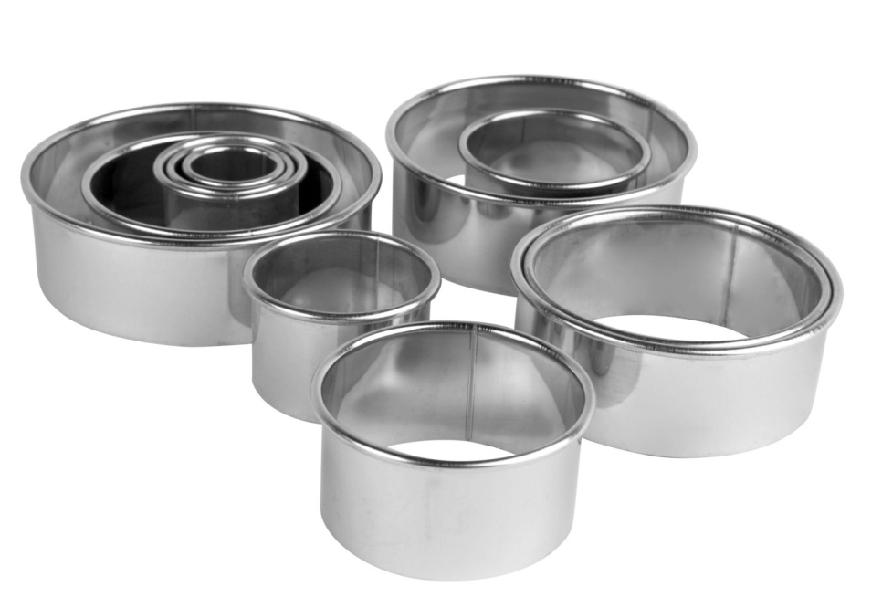 Punch set with smooth edge , set of 11 - Exxent