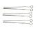 Barbecue skewers, 6-pack - Exxent