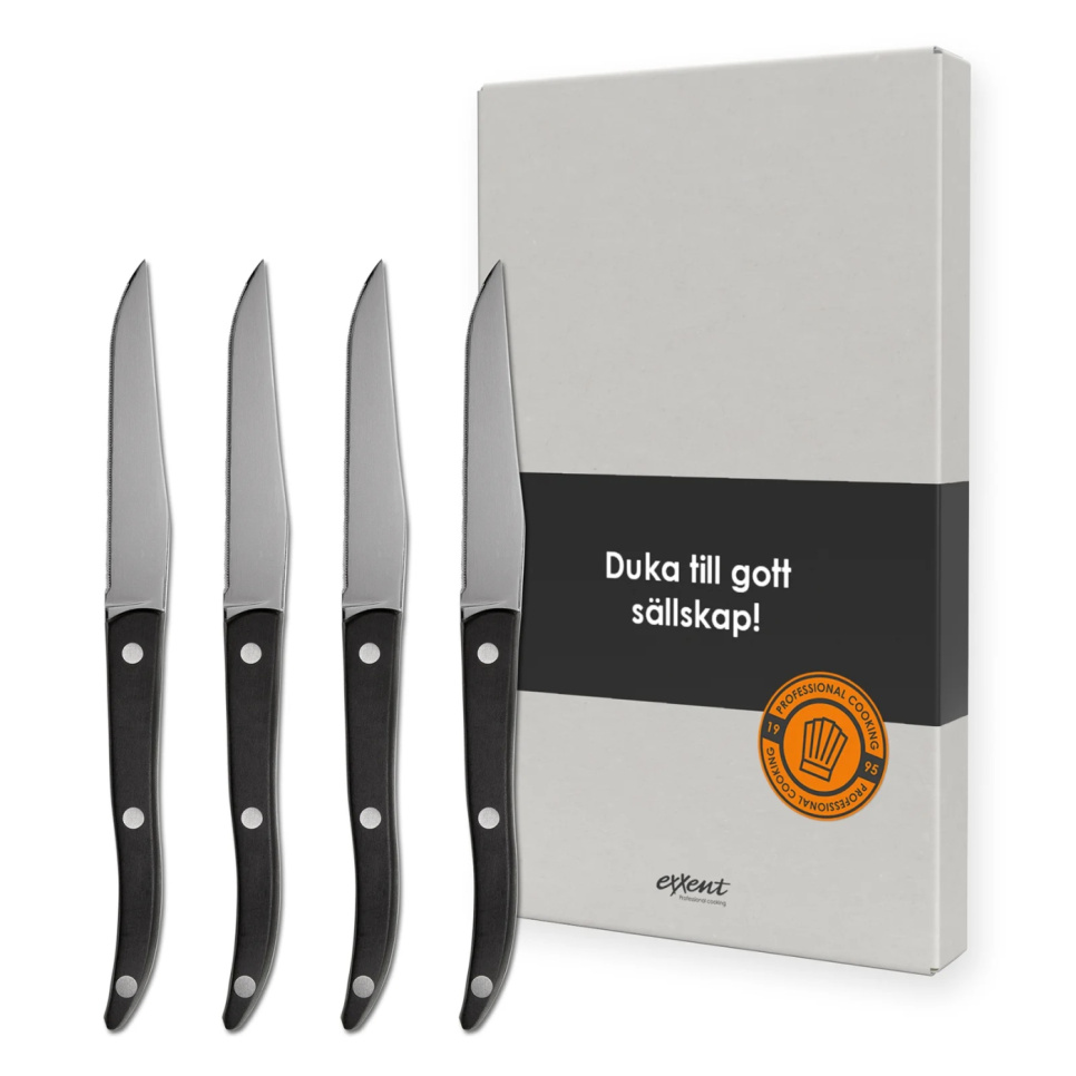 Grill Knives Palermo Curve, 4-pack - Exxent