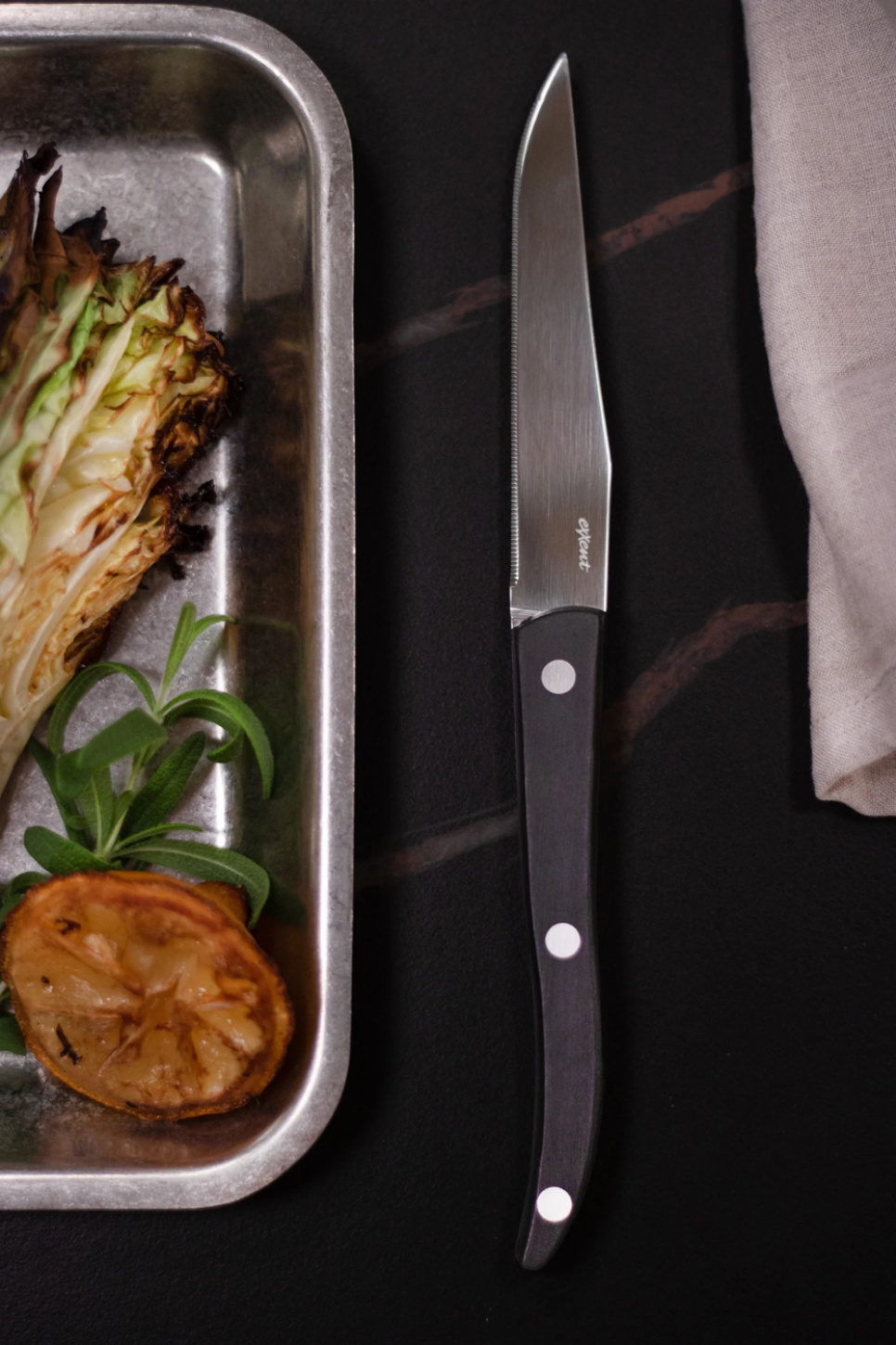 Grill Knives Palermo Curve, 4-pack - Exxent