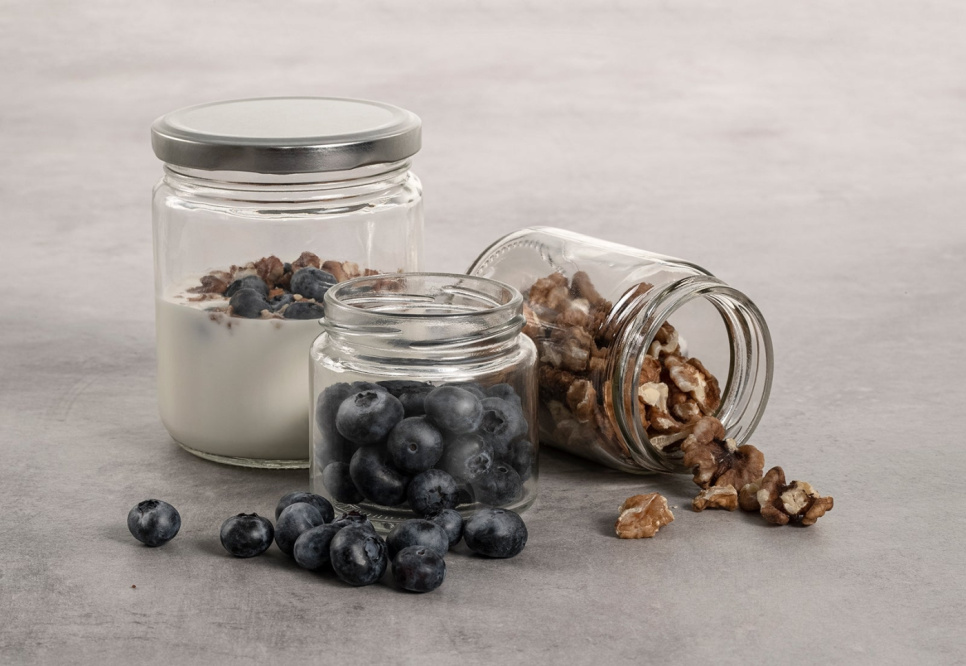 Serving jar with screw cap, 450 ml - Exxent