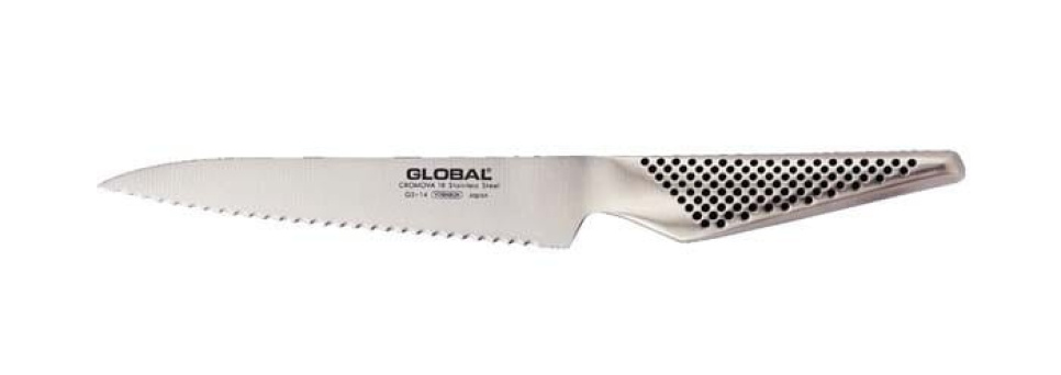 Global GS-14 All-purpose knife 15cm serrated in the group Cooking / Kitchen knives / Utility knives at KitchenLab (1073-10453)