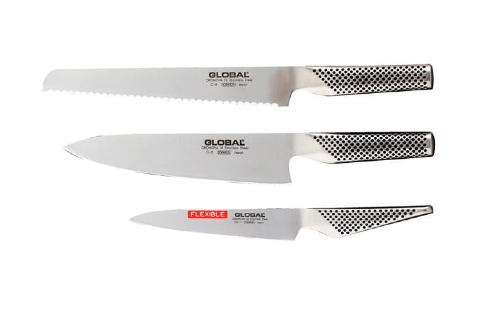Global Starter Set - G-9, G-2, GS-11 in the group Cooking / Kitchen knives / Knife set at KitchenLab (1073-11426)