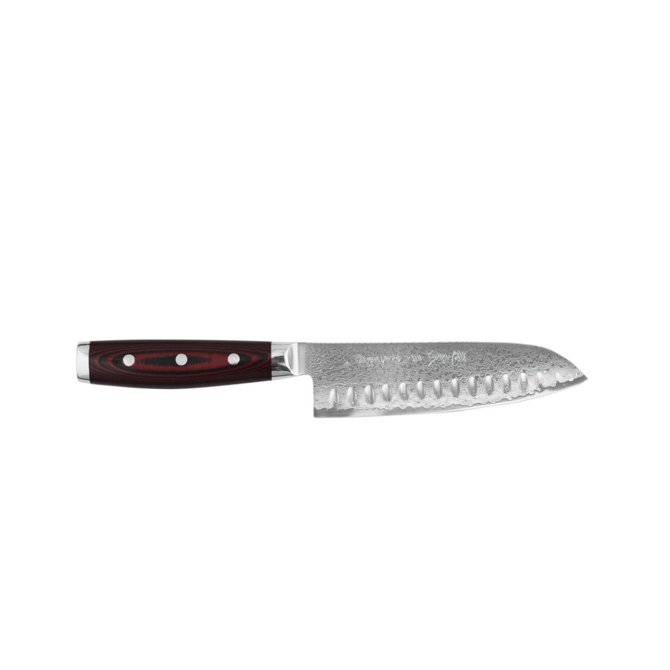 Santoku knife, Fluted edge, 16.5 cm - Yaxell, Super Gou in the group Cooking / Kitchen knives / Santoku knives at KitchenLab (1073-26819)