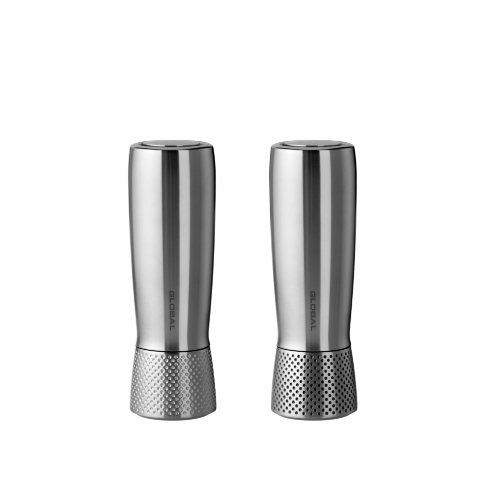 Salt & Pepper Mill Set, 18.5cm - Global in the group Cooking / Kitchen utensils / Salt & pepper mills at KitchenLab (1073-32752)