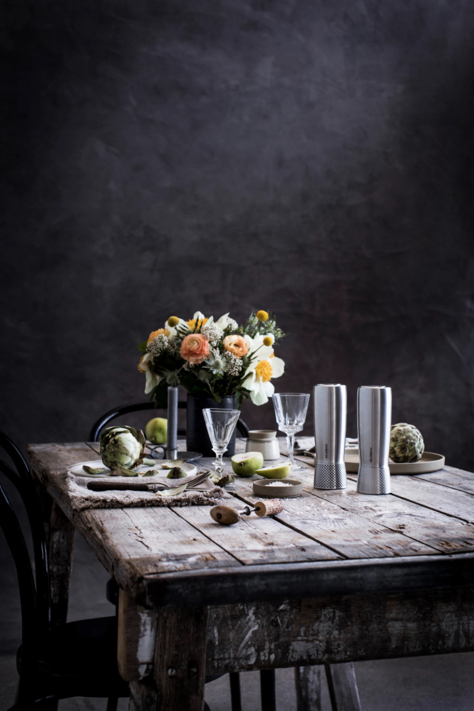 Salt & Pepper Mill Set, 18.5cm - Global