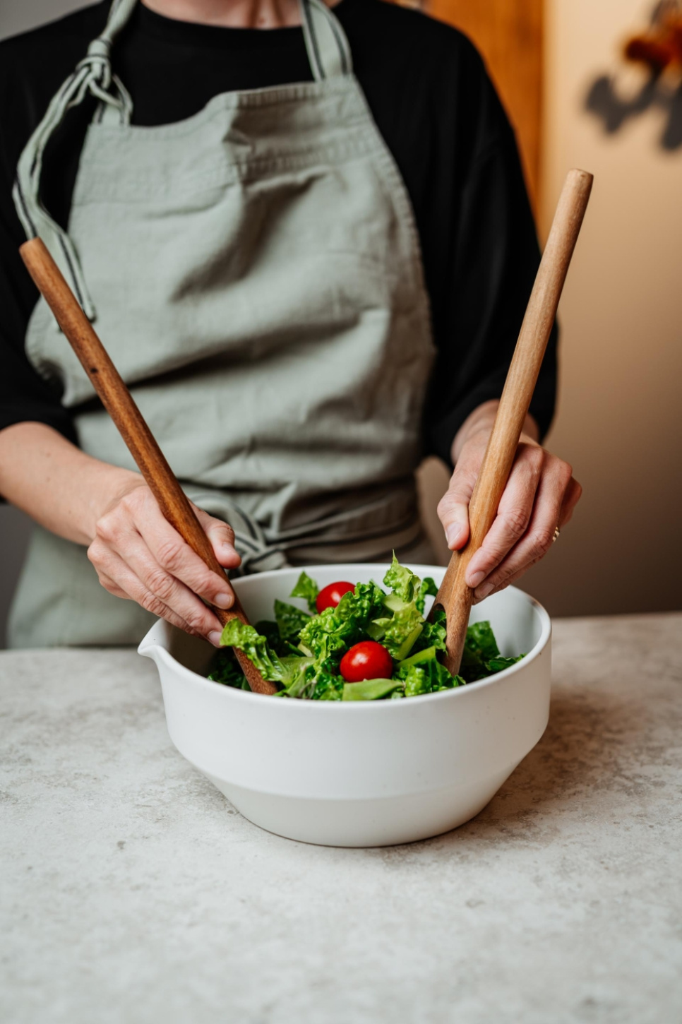 Salad servers in acacia, 35 cm - Zassenhaus