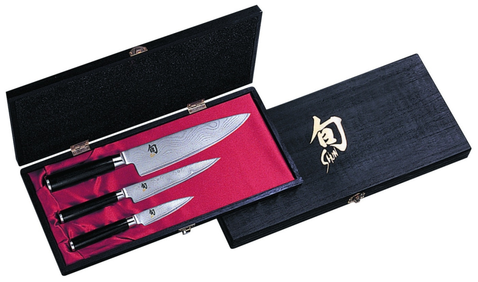 Knife set 3 parts KAI Shun Classic, DM-0700, 0701 & 0706 in the group Cooking / Kitchen knives / Knife set at KitchenLab (1074-11646)