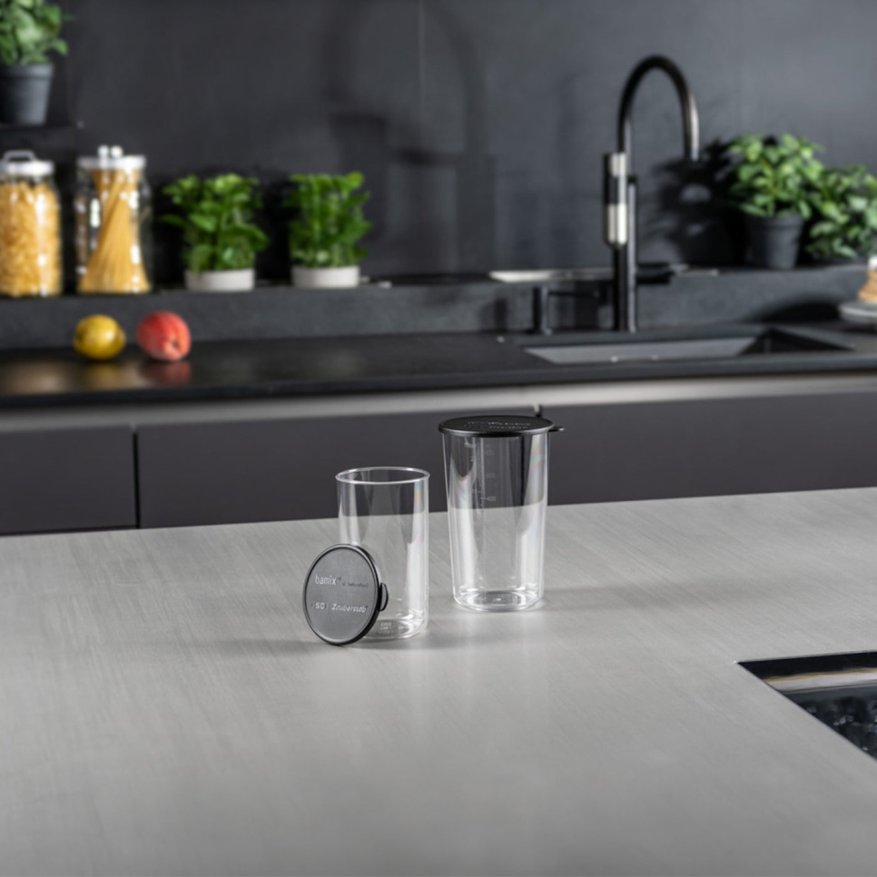 Set of two containers for stick blenders, 400 & 600 ml - Bamix