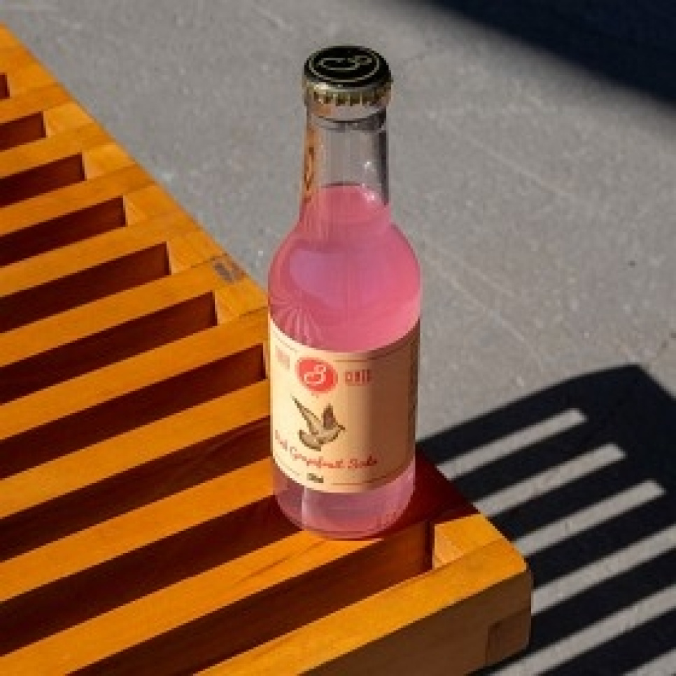 Pink Grapefruit Soda, 200 ml - Three Cents