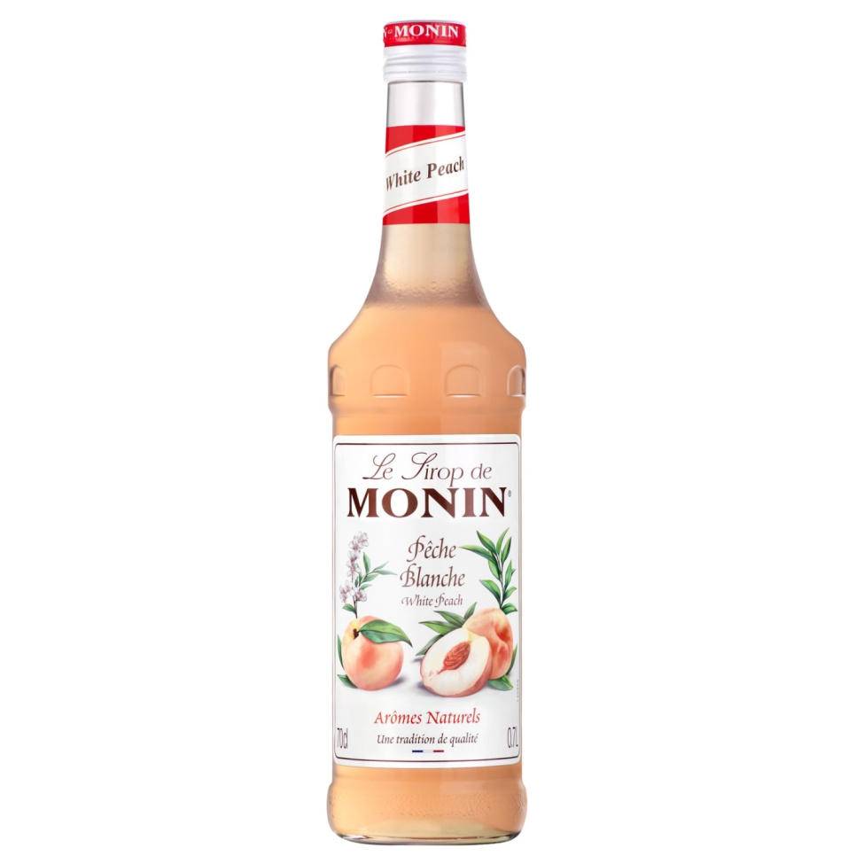 Monin White Peach Syrup 70 cl in the group Bar & Wine / Bar equipment / Other bar equipment at KitchenLab (1083-30777)