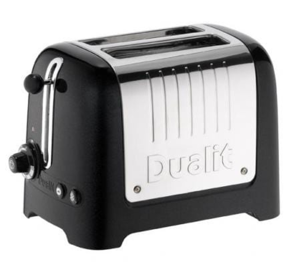 Toaster Lite, 2 tranches, Noir Brillant - Dualit dans le groupe Électroménager / Réchauffer et cuire / Grilles-pain l\'adresse The Kitchen Lab (1086-10936)