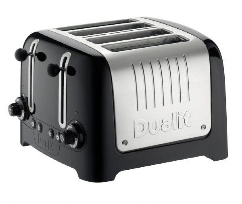 Toaster Lite, 4 slices, Glossy black - Dualit in the group Kitchen appliances / Heating & Cooking / Toasters at KitchenLab (1086-11674)
