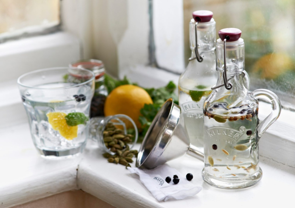 Entonnoir de remplissage avec filtre en acier inoxydable, 12,8x11,5cm - Kilner