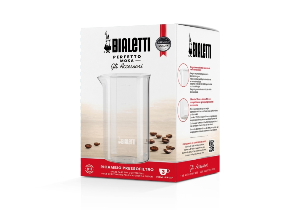 Ersatzglas French-Press, 3 Tassen - Bialetti