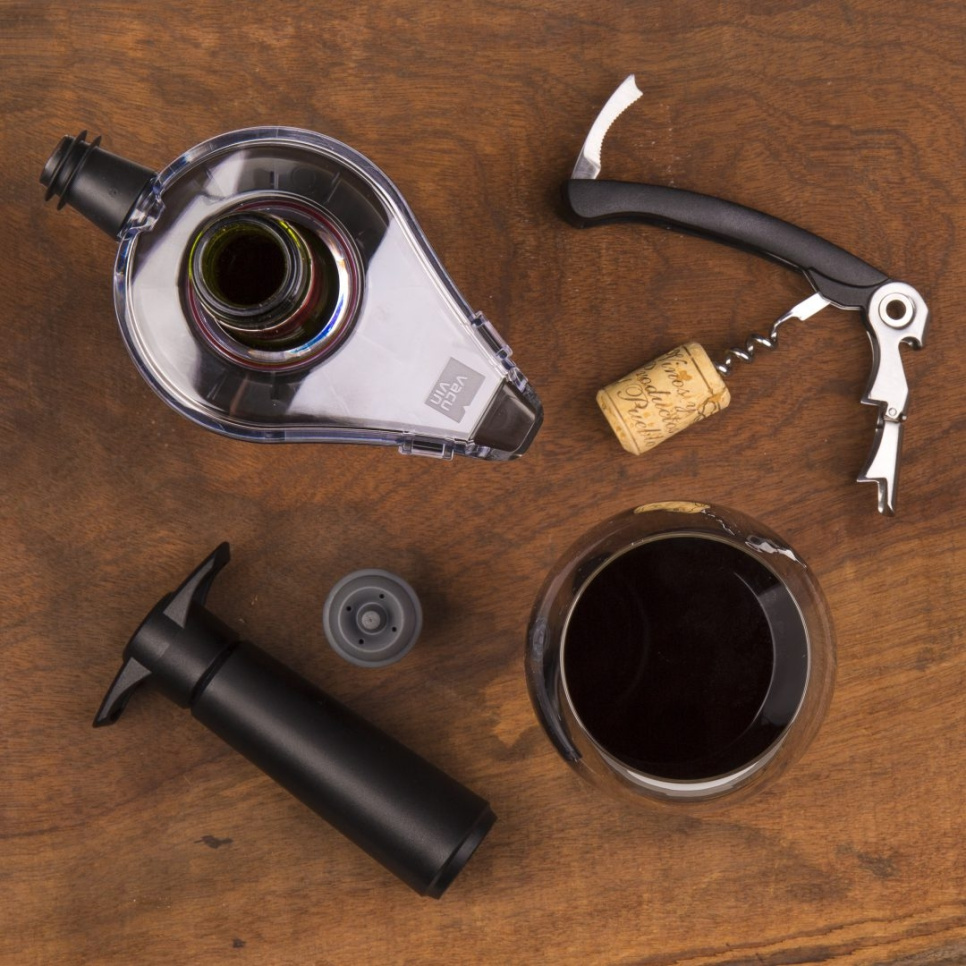 Wine Saver, black - Vacuvin