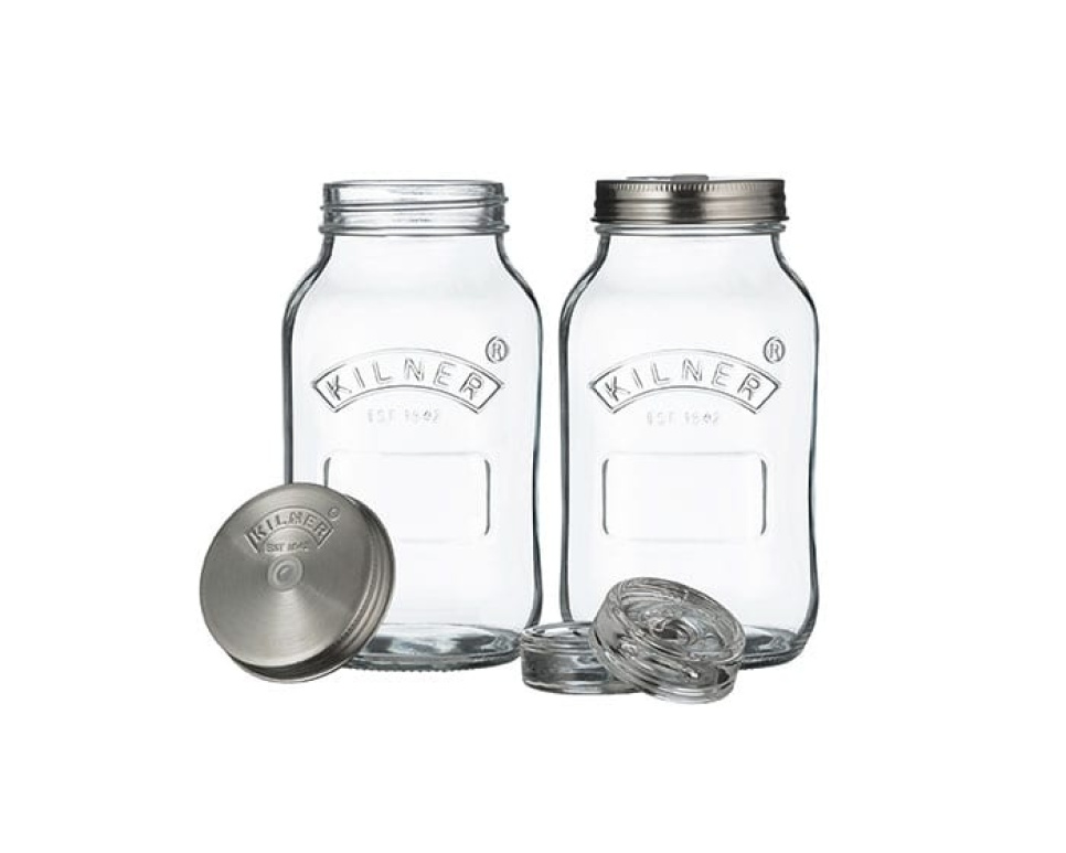 Gärungsset, 2 Gläser - Kilner in der Gruppe Kochen / Küchenutensilien / Flaschen & Einweckgläser bei The Kitchen Lab (1086-22313)