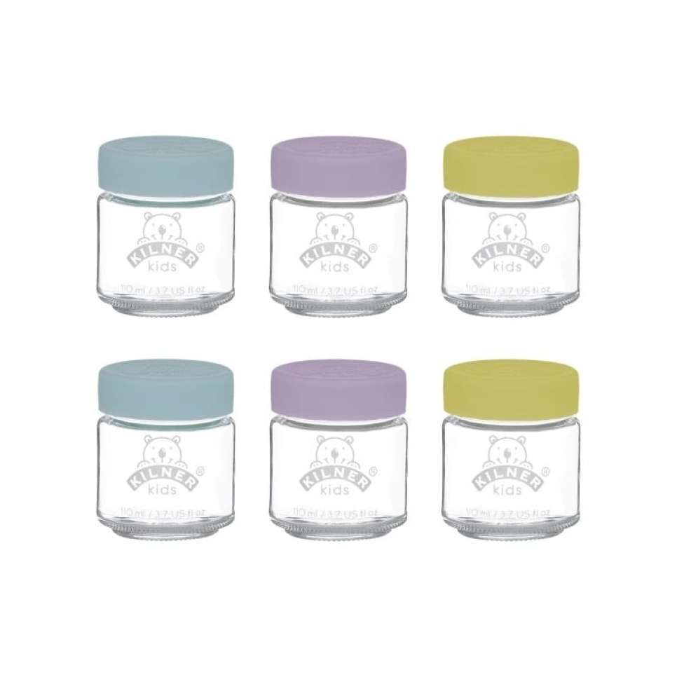 Gläser für Babynahrung, 6 x 110 ml - Kilner in der Gruppe Kochen / Küchenutensilien / Flaschen & Einweckgläser bei The Kitchen Lab (1086-22460)