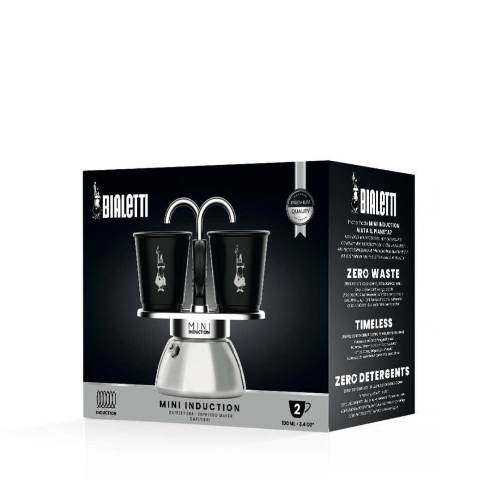 Moka Express Induction, moka et deux tasses - Bialetti