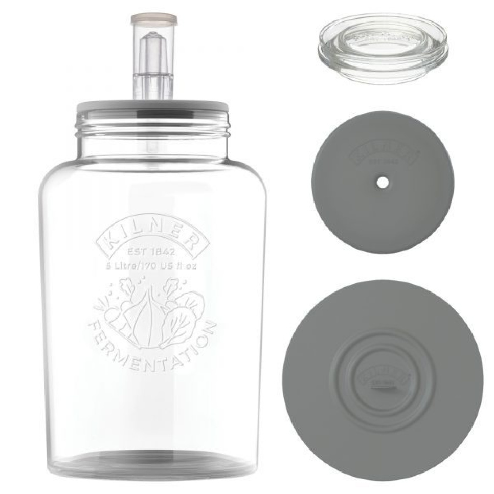 Kit de fermentation, 5 litres - Kilner dans le groupe Cuisine / Ustensiles de cuisine / Bouteilles et bocaux l\'adresse The Kitchen Lab (1086-26705)