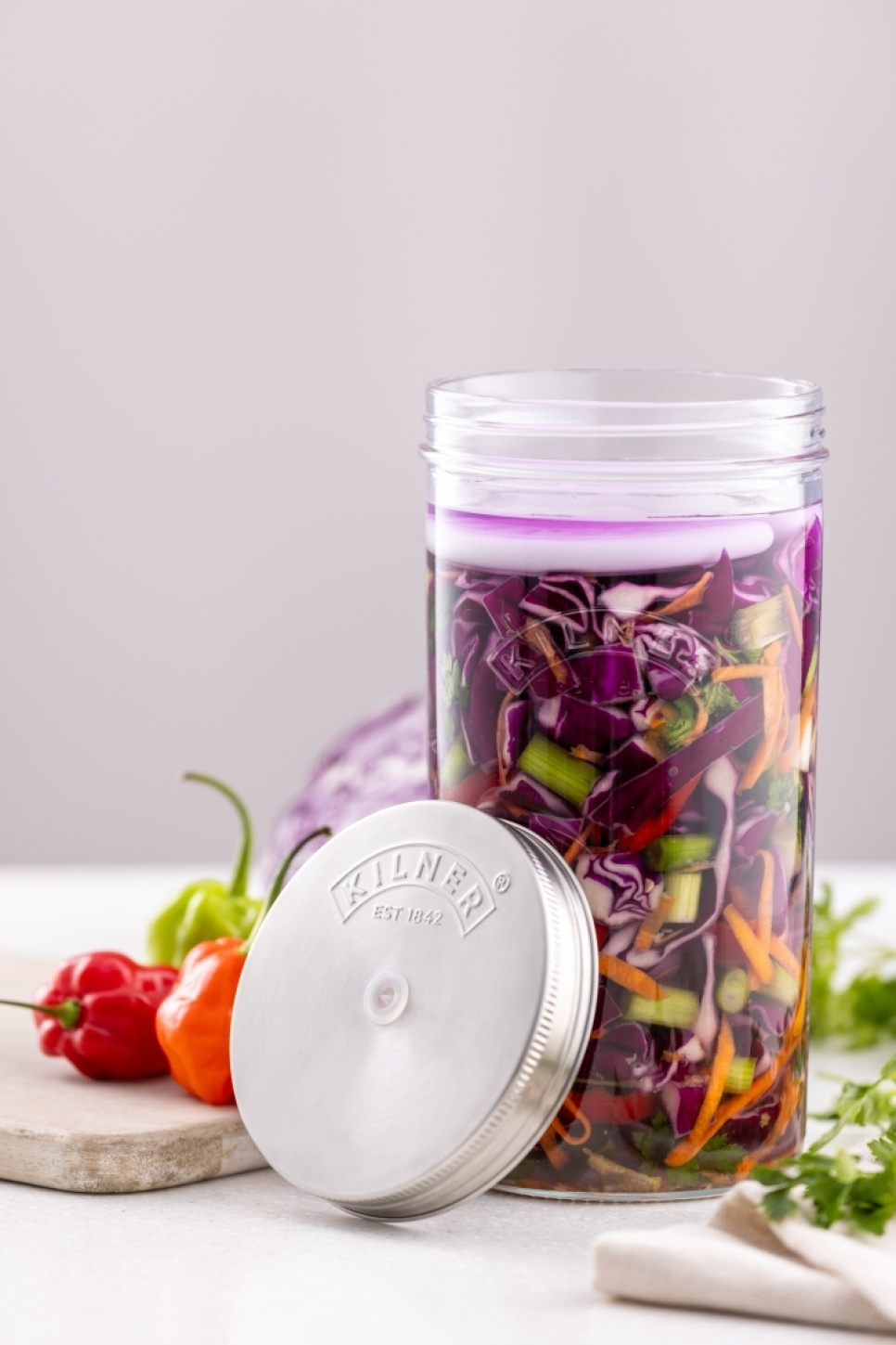 Fermentation set, 1 liter - Kilner