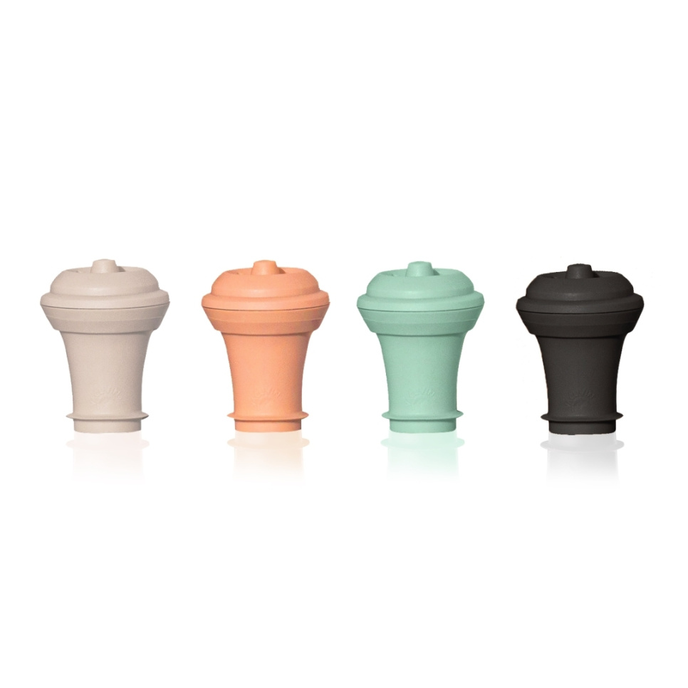 Wine Stoppers Loop in different colors, 4-pack - Vacuvin in the group Bar & Wine / Wine accessories / Sealer at KitchenLab (1086-29337)