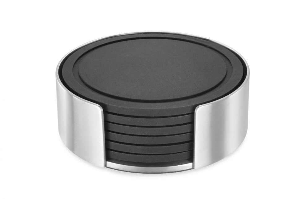 Coasters with stand, 6-pack - Zack